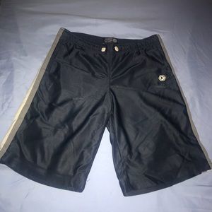Mesh Printed Side-Panel Basketball Shorts (c)